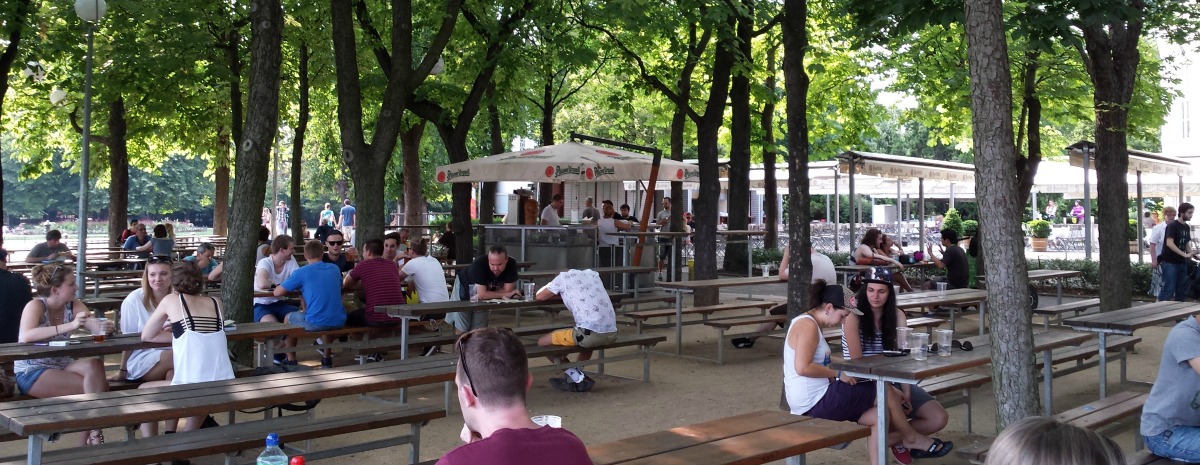 Working from anywhere...including beer gardens